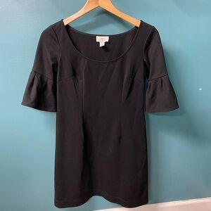 LOFT - fluted arm sheath dress - size 2